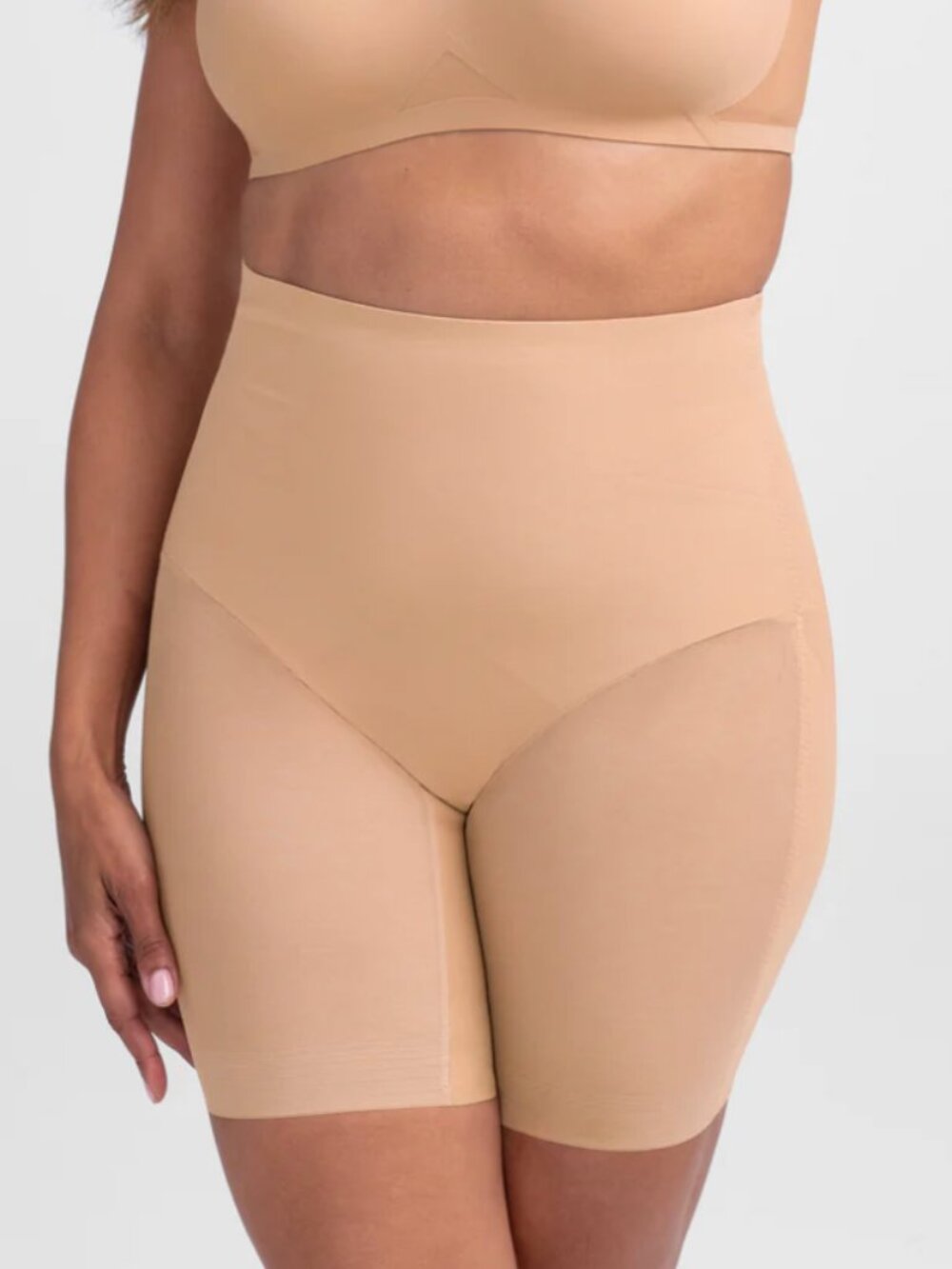 HoneyLove Mid Waist Short Shapewear Shorts 1X SAND